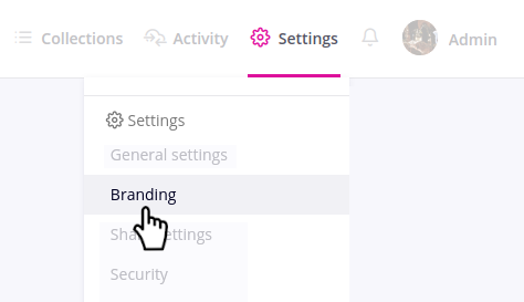 Screenshot to illustrate dark mode
