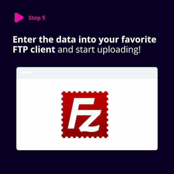 FTP upload step 5