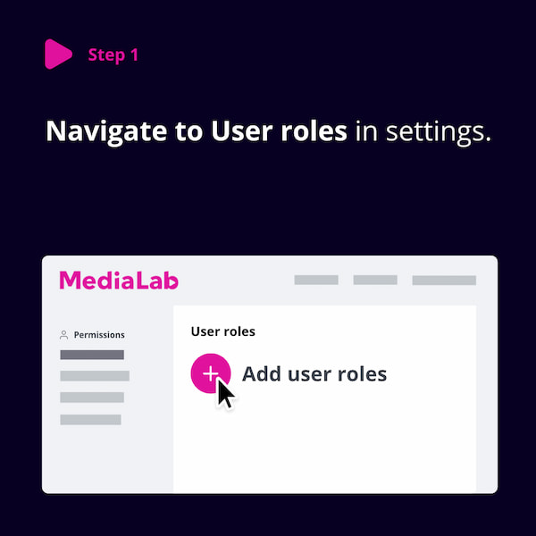 How to add user roles step 1