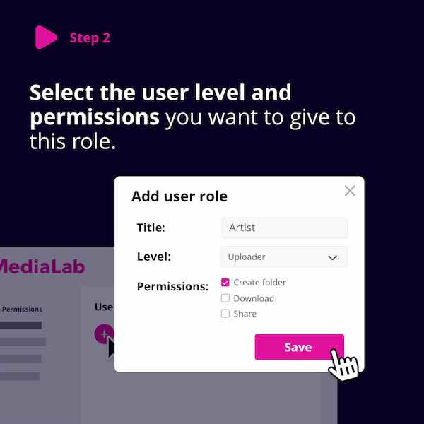 How to add user roles step 2
